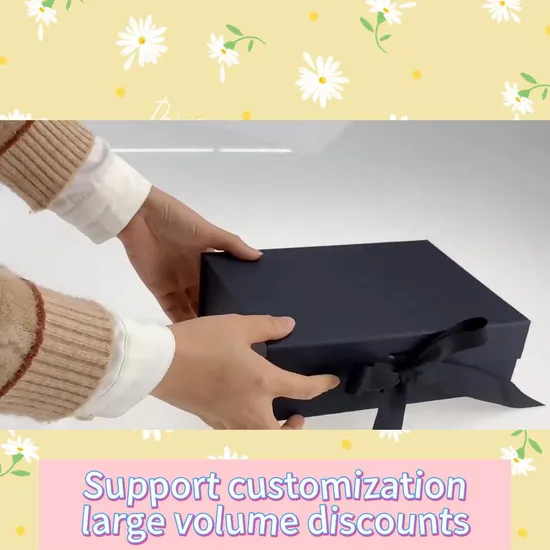 China Custom Foldable Cardboard Cosmetics Makeup Jewelry Clothes Magnetic Paper Gift Packing Box Watch Wedding Party Festival Gift Packaging Box