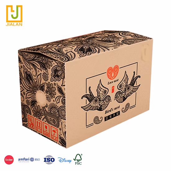 La personalización básica imprimió la caja robusta del anuncio publicitario del cartón del papel acanalado del envío del tamaño grande
