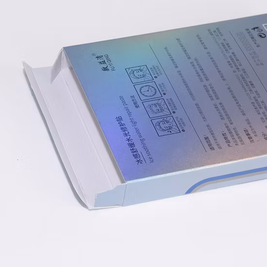Caja de embalaje de mascarilla especial para el cuidado de la piel Rainbow